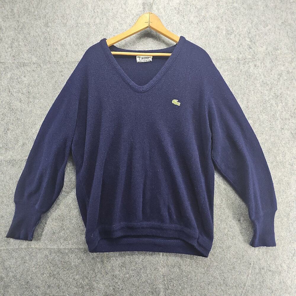 1960s IZOD LACOSTE WOOL‎ V NECK  SWEATER